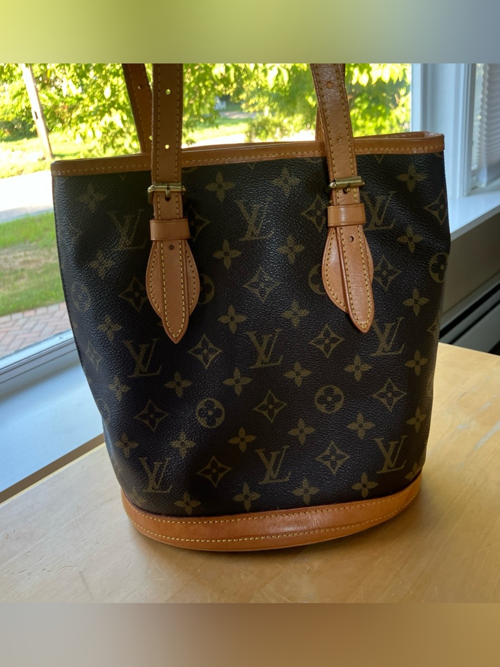 Louis Vuitton Monogram Bucket Bag in Brown and Tan - Picture 6 of 16
